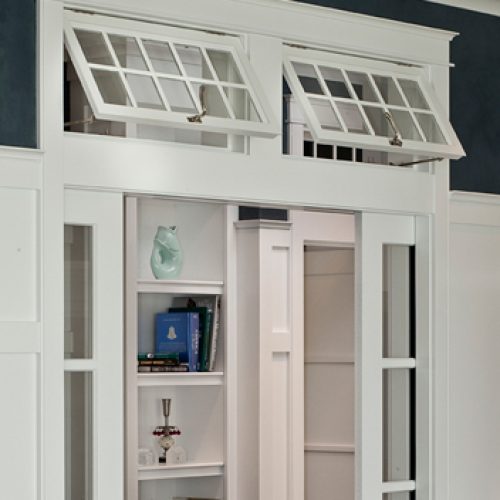 open transoms in doorway